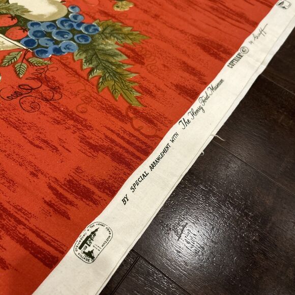 Vintage Henry Ford Museum By Greeff  Fruit Bowl Finishing School 3 Yards 2” - Picture 4 of 12